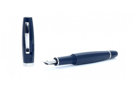 Scribo Feel blue black fountain pen Scribo Feel blue black pennino flex 14kt. stilografica