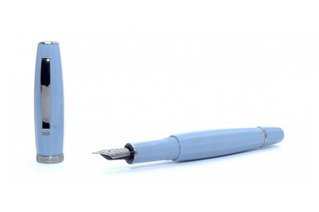 Scribo Feel blue grey stilografica Scribo Feel blue grey pennino flex 14kt. stilografica