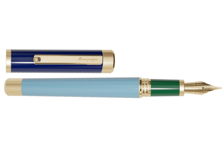 Montegrappa Zero Mediterranean Blue & Gold fountain pen Montegrappa Mediterranean Blue & Gold fountain pen