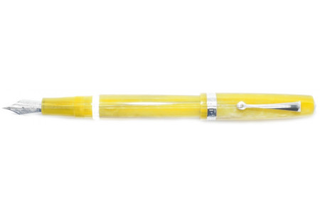 Armando Simoni Club Studio yellow pinnacle rhodium trim fountain pen Armando Simoni Club Studio yellow pinnacle rhodium trim fountain pen