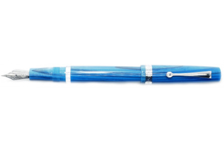 Armando Simoni Club Studio blue pinnacle rhodium trim fountain pen