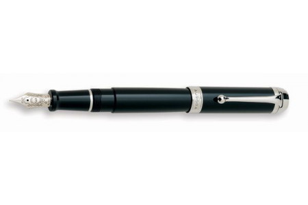 Aurora Talentum black chrome trim fountain pen
