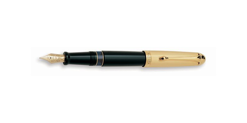 Aurora 88 gold cap piston fountain pen
