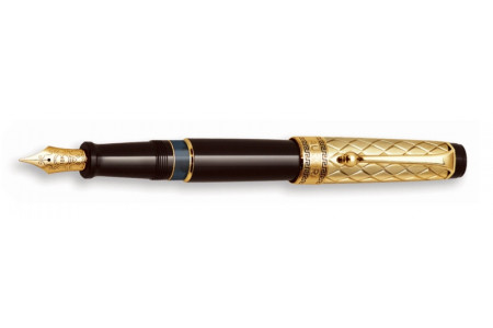 Aurora Optima riflessi solid gold cap fountain pen