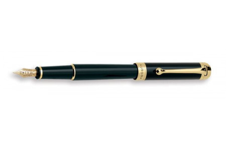 Aurora Talentum finesse nera finiture oro stilografica Aurora Talentum finesse black gold trim fountain pen