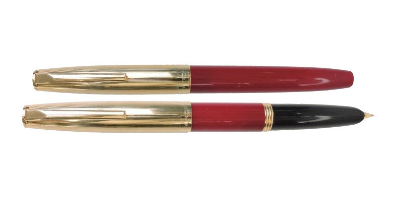 Aurora Duo Cart burgundy fountain pen