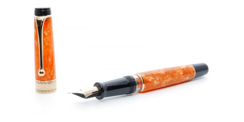 Aurora Optima orange fountain pen