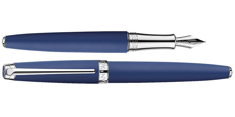 Caran d Ache Leman Blue matt fountain pen