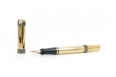 Aurora 75th Anniversary gold plated fountain pen