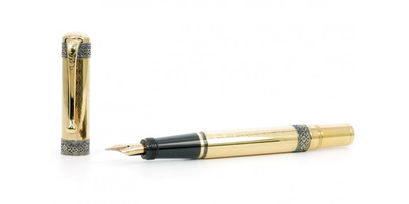 Aurora 75th Anniversary gold plated fountain pen
