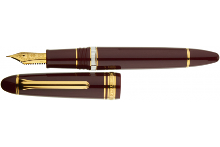 Sailor 1911 REALO gold trim maroon fountain pen 