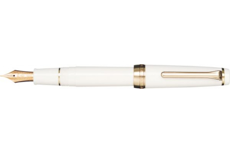 Sailor Professional Gear ivory rose gold trim fountain pen 