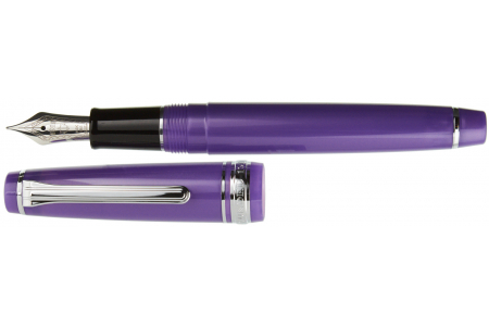 Sailor Professional Gear Slim Sapporo metallic violet rhodium trim fountain pen 