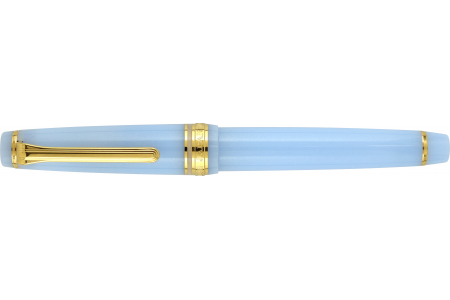 Sailor Professional Gear Slim Japanese Fairy Tale Grateful Crane Light Blue Lamé fountain pen 