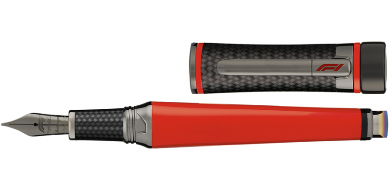 Montegrappa F1 Speed racing red racing fountain pen