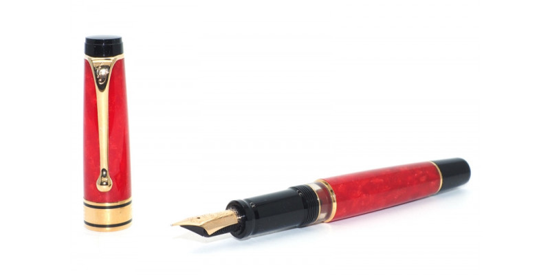 Aurora 75th Anniversary red fountain pen