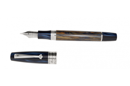 Montegrappa My Design Extra Nirvana Dark Blue celluloid fountain pen 