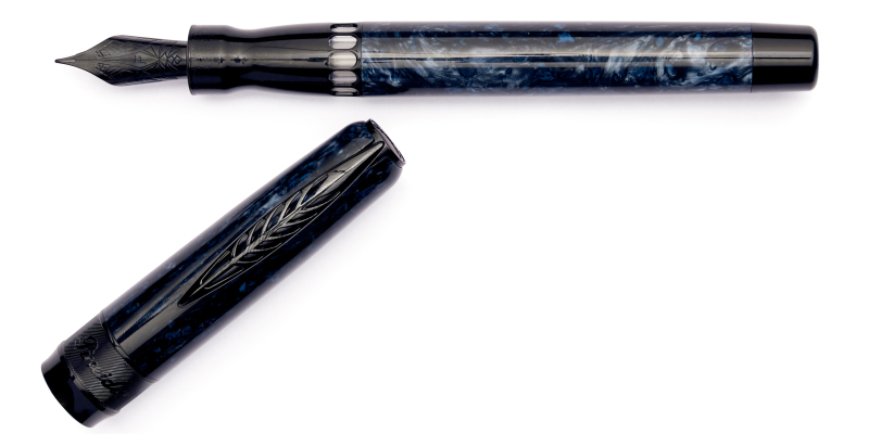 Pineider La Grande Bellezza Rock blue fountain pen