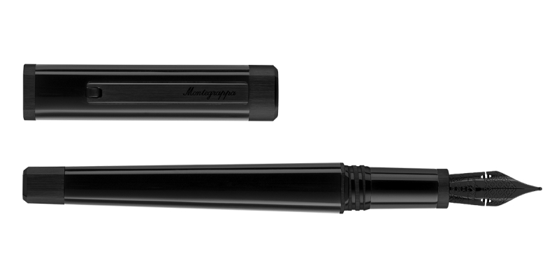 Montegrappa Quattro ruthenium trim fountain pen