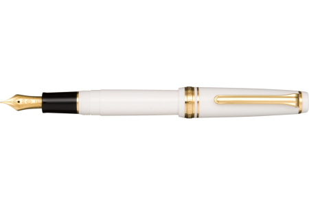 Sailor Professional Gear Slim Sapporo white gold trim fountain pen Sailor Professional Gear Slim Sapporo white gold trim fountain pen