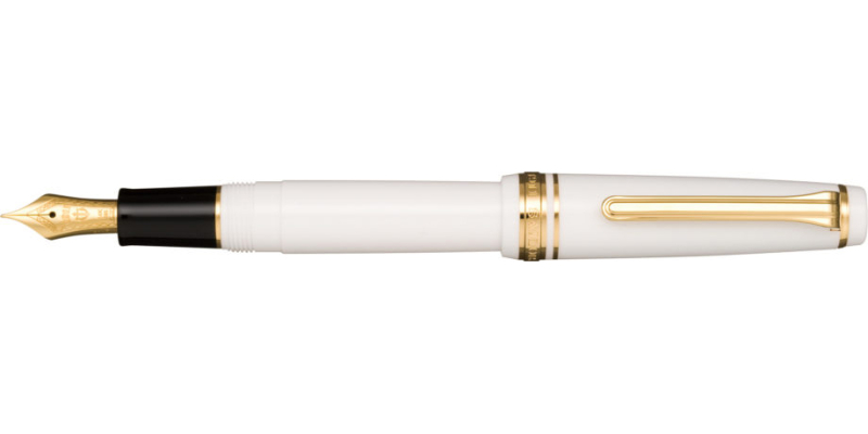Sailor Professional Gear Slim Sapporo white gold trim fountain pen