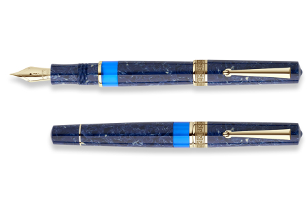 Delta Lapisblue gold trim fountain pen