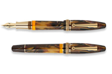Maiora Golden Age KP Fire gold trim fountain pen 
