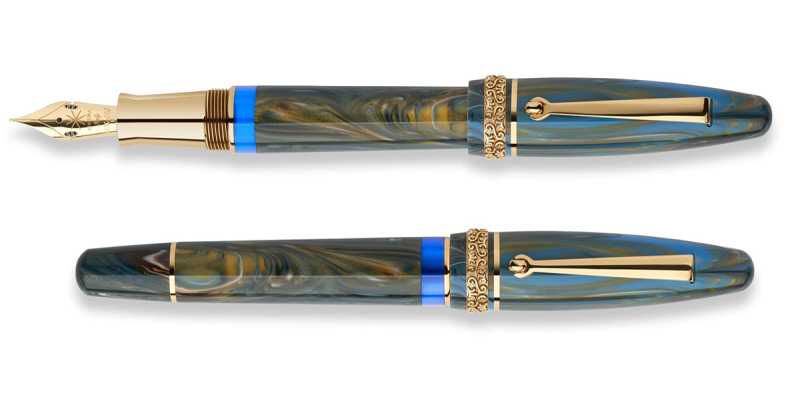 Maiora Golden Age KP Wind gold trim fountain pen