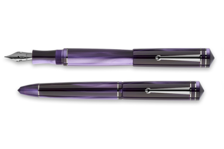 Delta Write Balance Violet ruthenium trim fountain pen