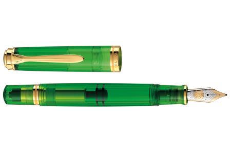 Pelikan Souveran 800 green demonstrator stilografica Pelikan Souveran 800 green demonstrator stilografica