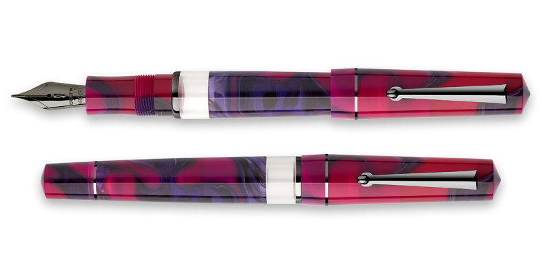 Delta Dune Mirage rhutenium trim fountain pen
