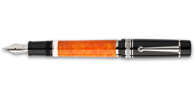 Delta DV Mid-Size P rhodium trim fountain pen