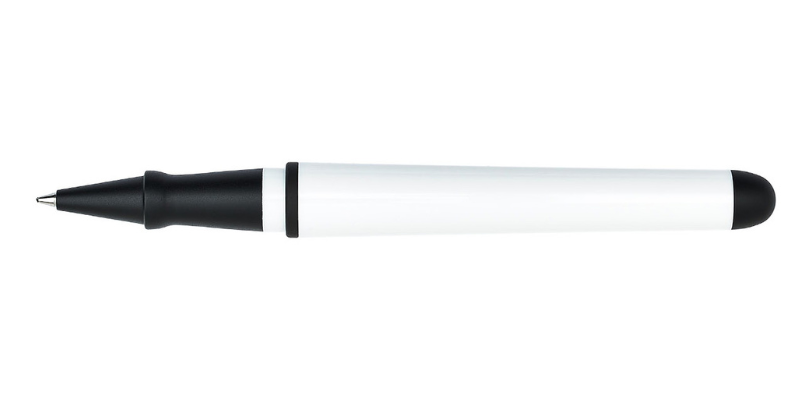 Pineider Avatar UR Glossy White black trim roller