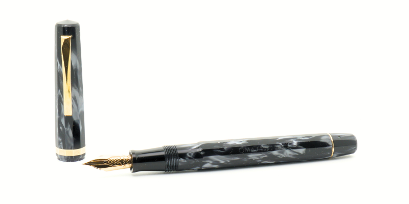 Omas New Old Stock Extra Pearl Grey celluloid fountain pen