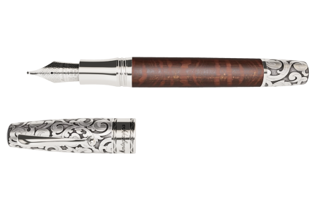 Montegrappa My Design Extra 1930 Legno serpente Argento Acanthus stilografica Montegrappa My Design Extra 1930 Legno serpente Argento Acanthus stilografica