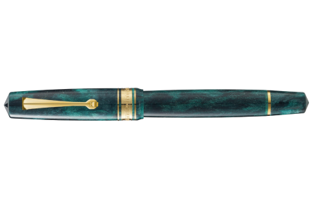 Omas Bologna Elegant Emerald gold trim fountain pen Omas Bologna Elegant Emerald gold trim fountain pen