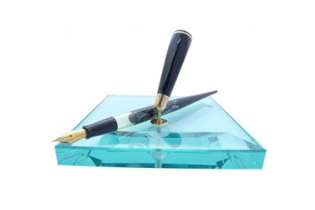 Omas Celluloid Desk Pen grigio perla stiloforo