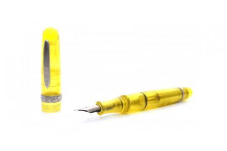 Stipula Etruria Rainbow yellow fountain pen Stipula Etruria Rainbow giallo pennino acciaio stilografica