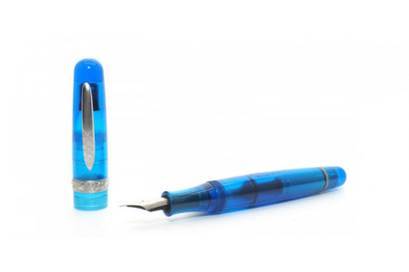 Stipula Etruria Rainbow blue fountain pen Stipula Etruria Rainbow blu pennino acciaio stilografica