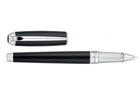 S.T. Dupont New Line D Large black lacquer palladium trim roller 412100L Dupont New Line D Large lacca nera finiture palladio roller 412100L