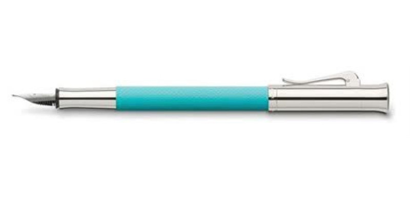 Graf von Faber-Castell Guilloche turchese stilografica