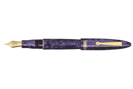 Leonardo Officina Italiana Furore purple gold trim fountain pen Leonardo Officina Italiana Furore viola finiture oro stilografica