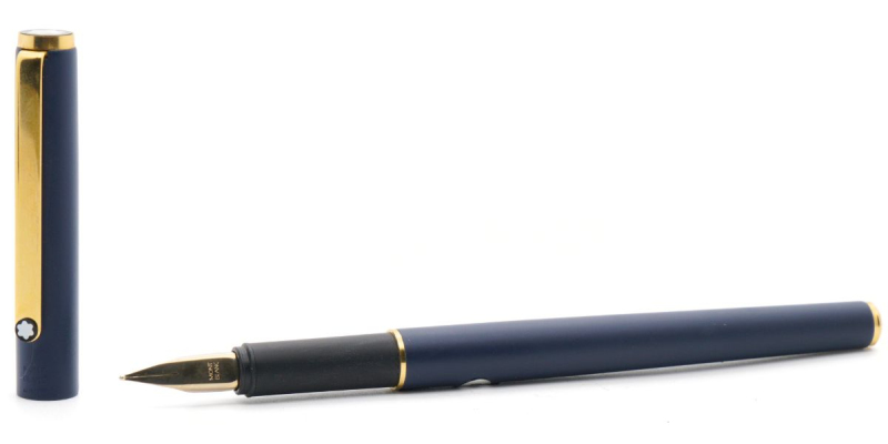 Montblanc Noblesse slimline matt blue vintage stilografica