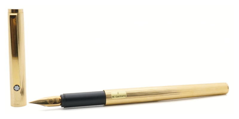 Montblanc Noblesse slimline gold vintage stilografica