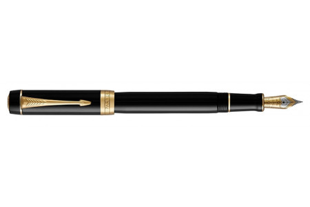 Parker Duofold classic black  finiture oro centennial stilografica Parker Duofold classic black  finiture oro centennial stilografica