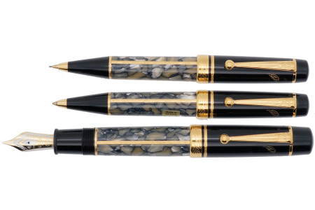 Montblanc Alexandre Dumas set fountain pen, roller and mechanical pencil 