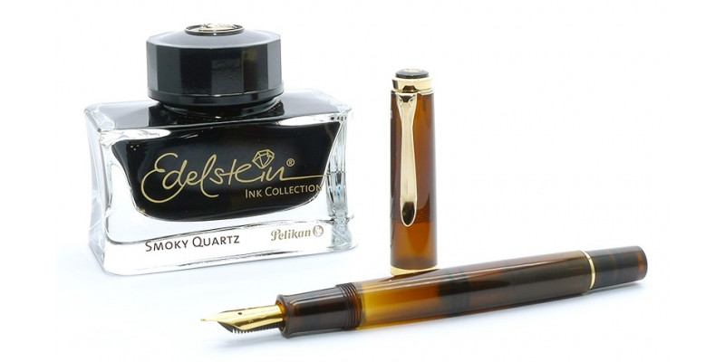Pelikan Elegance 200 smoky quartz con inchiosto stilografica