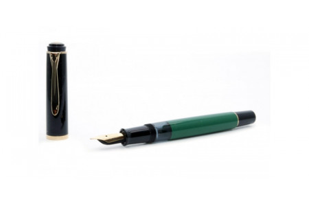 Pelikan Elegance 251 black green fountain pen Pelikan Elegance 251 verde nera stilografica